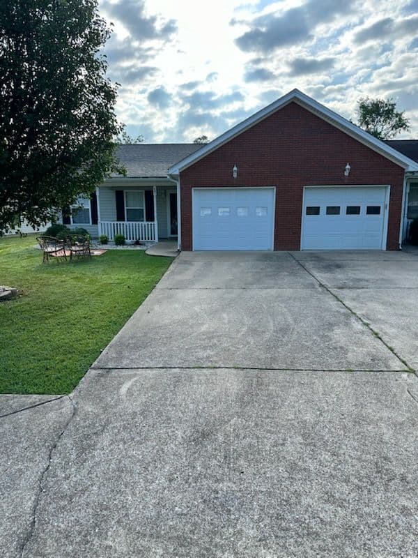 Gallery photos for Rossville Driveway Sparkles with Concrete Cleaning: Image #1