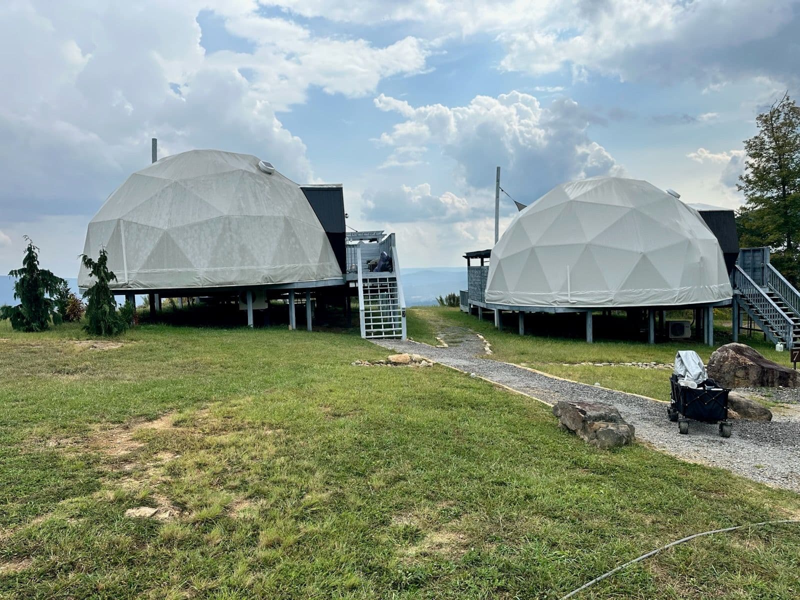 Glamping Domes Get a Fresh Clean in Dunlap image