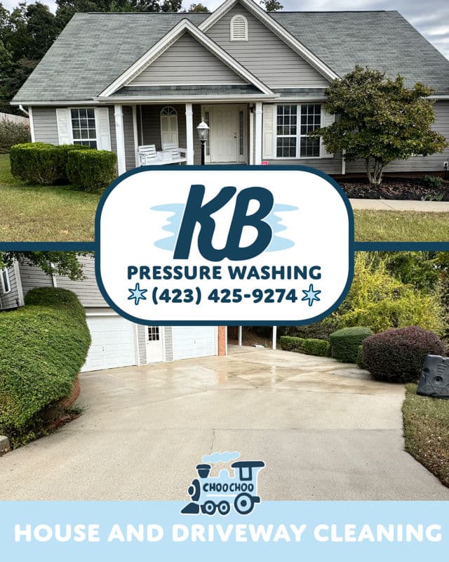 House and Driveway Sparkle in Ooltewah TN image
